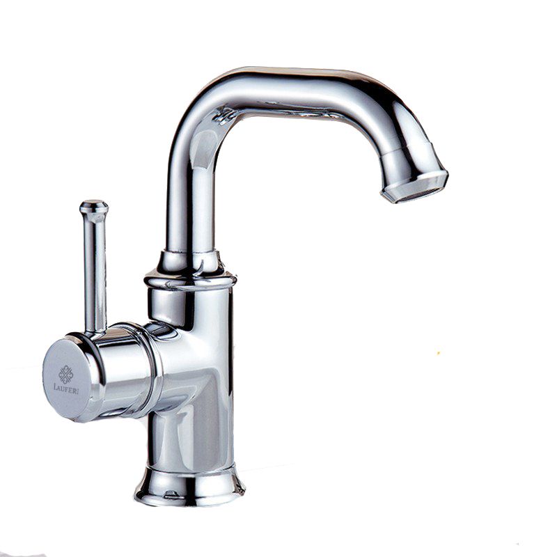 Bateria umywalkowa Lauferi MELINEA mosiężna stojąca srebrny chrom retro 1 szt.