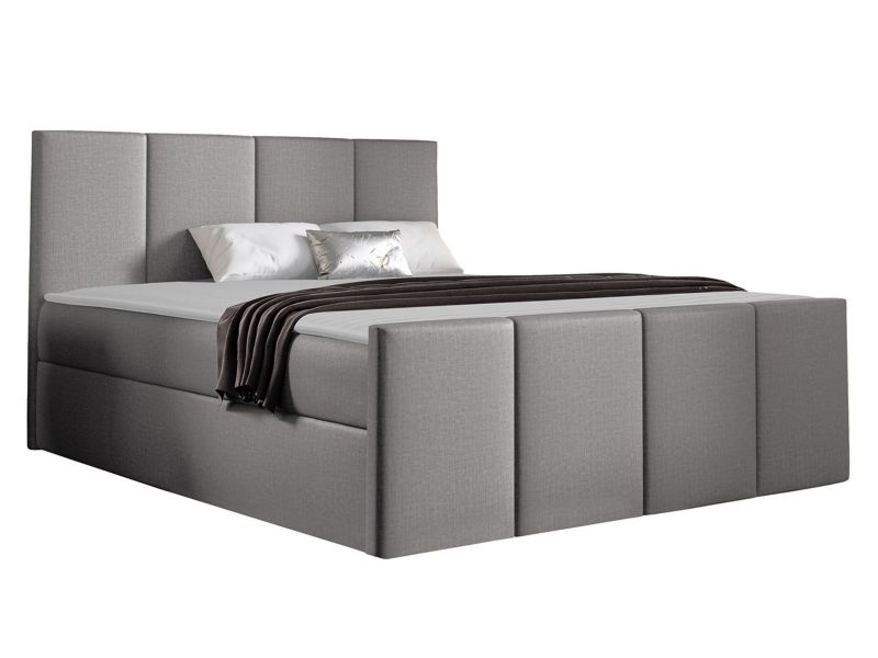 Łóżko kontynentalne MIRJAN 24 Lars 140x200 popielaty 1 szt.