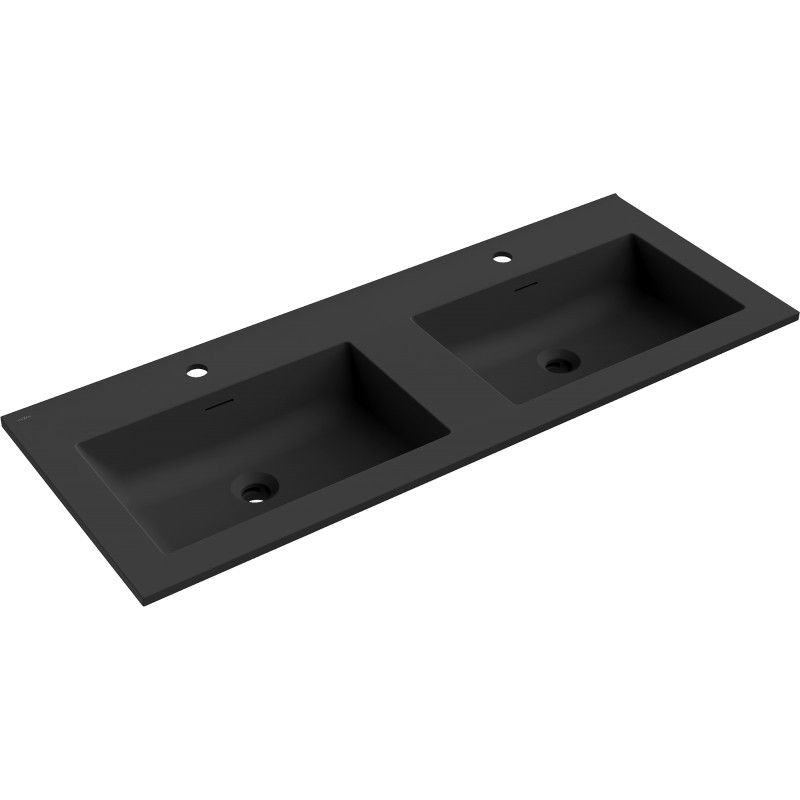 Umywalka wpuszczana Mexen Otis czarna 121x46,5 cm 1 szt.