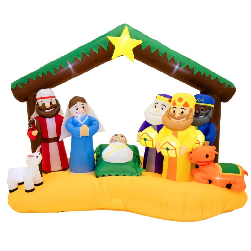 Szopka nadmuchiwana JUMI bożonarodzeniowa Dekoracja Świąteczna dmuchaniec 1 szt.