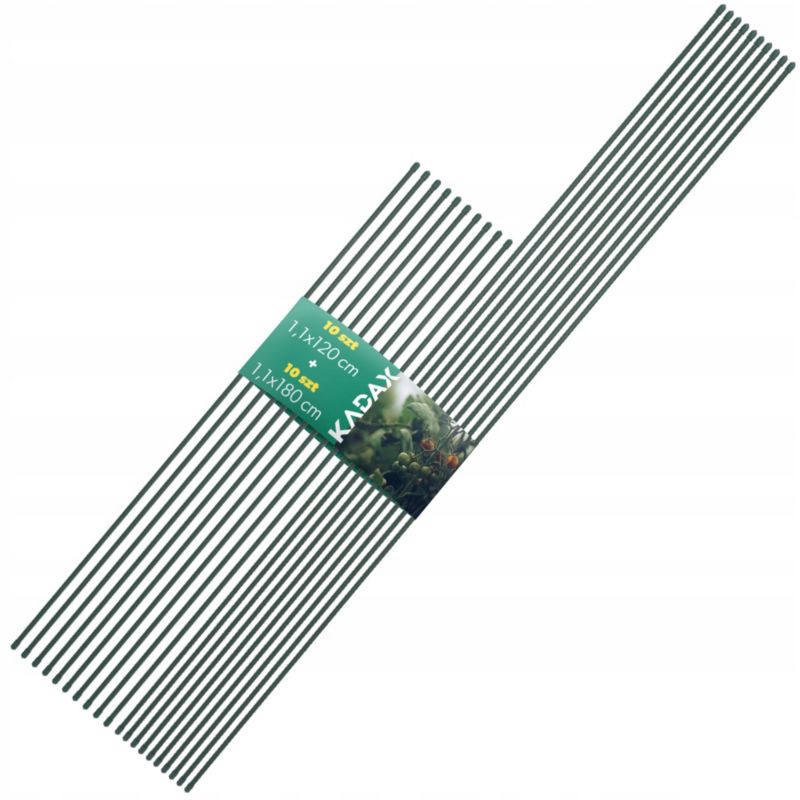 Tyczka Do Roślin KADAX Podpora Tyczki Palik Pomidorów 120 + 180cm Zestaw 20szt