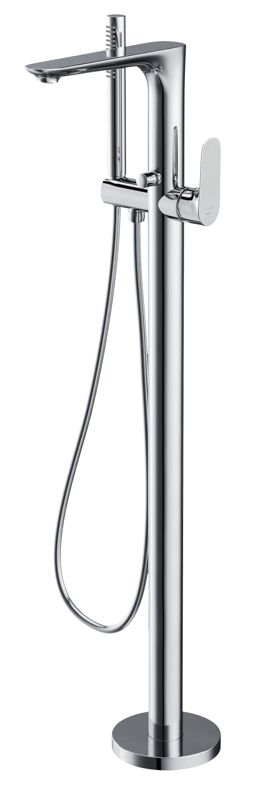 Bateria wannowo-prysznicowa Cersanit CREA chrom wolnostojąca, perlator, słuchawka, 1 szt.