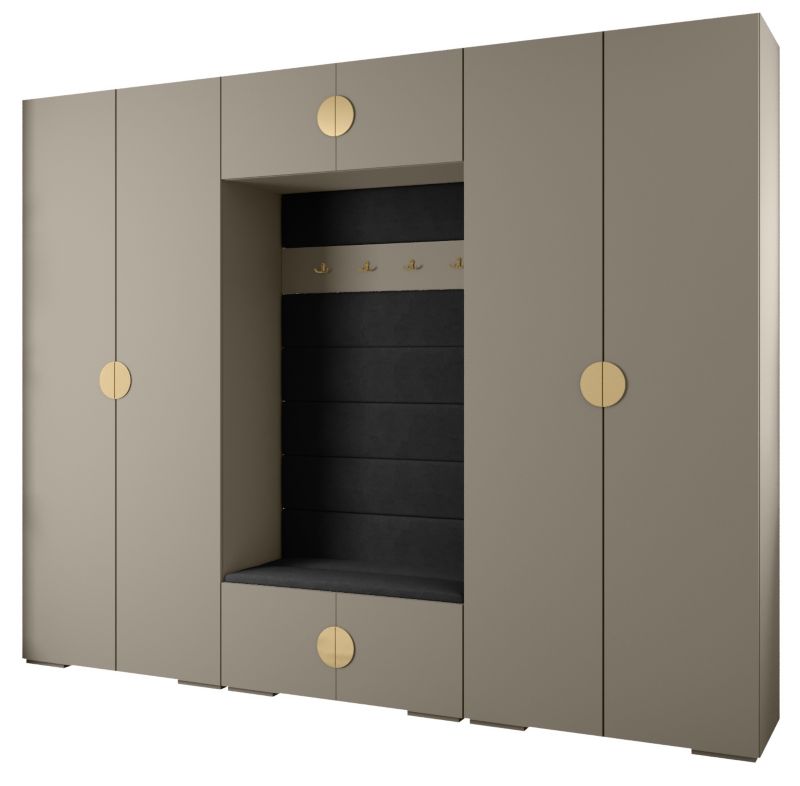 Garderoba do przedpokoju Abiks INOVA 4 Z9 kaszmir+złoty+manila18 1 szt.