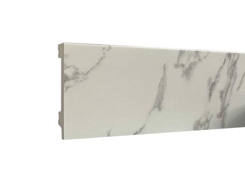 Listwa przypodłogowa Marmur Calacata 80mm x 2400mm - 1kart. - 10szt.