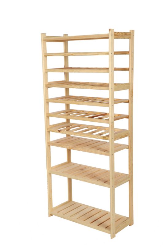 Regał na wino i słoiki MODO24 162,6 cm 10 półek naturalny 1 szt.