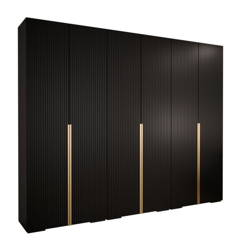 Szafa przesuwna Garderoba Abiks MANHATTAN RYFEL 9 300 czarny 1 szt.