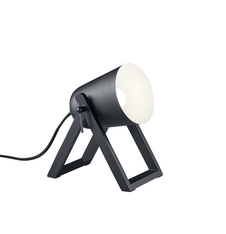 Lampa stołowa RL Marc czarno-biała 1 x E27 x 25W IP20 wym: 21 x 19.5 x 12.5 cm drewno - 1 szt.