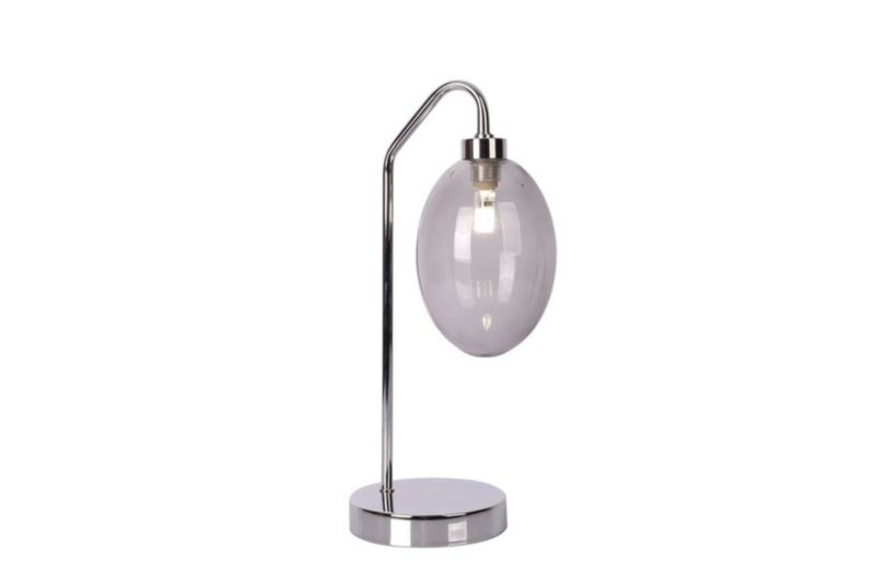 Lampa stołowa Candellux Lukka chromowana przezroczysty 1 x G9 x 10W IP20 wym: 36 x 13 x 16 cm szkło - 1 szt.