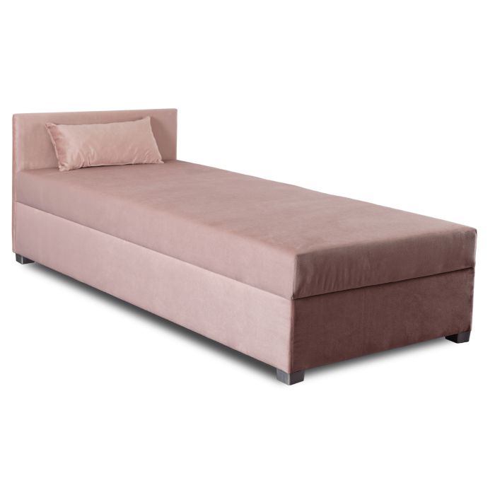 Łóżko 90x200 Młodzieżowe KARO Mebel Elite Tapicerowane Dla Dziewczynki Róż 1 szt