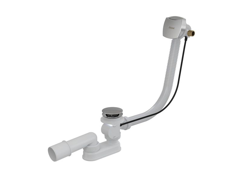 Syfon wannowy Ravak z napełnieniem przelewem B 570 mm sterowanie cięgnem chrom 1 szt