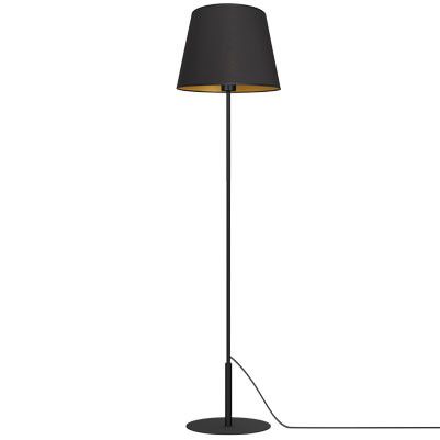 Lampa podłogowa stojąca Luminex Arden czarny mat-złota 1 x E27 x 15W wym: 154 x 38 x 38 cm - 1 szt.