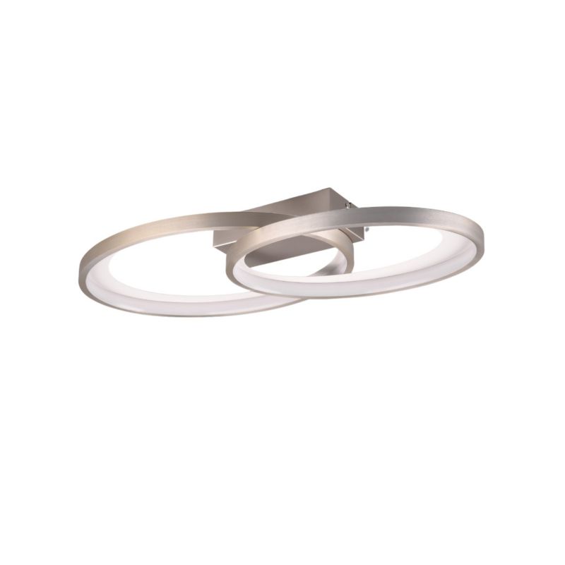 Plafon sufitowy RL Malaga srebrno-biały LED 25W 3000K 2900lm IP20 wym: 8 x 57,5 x 30 cm metal - 1 szt.