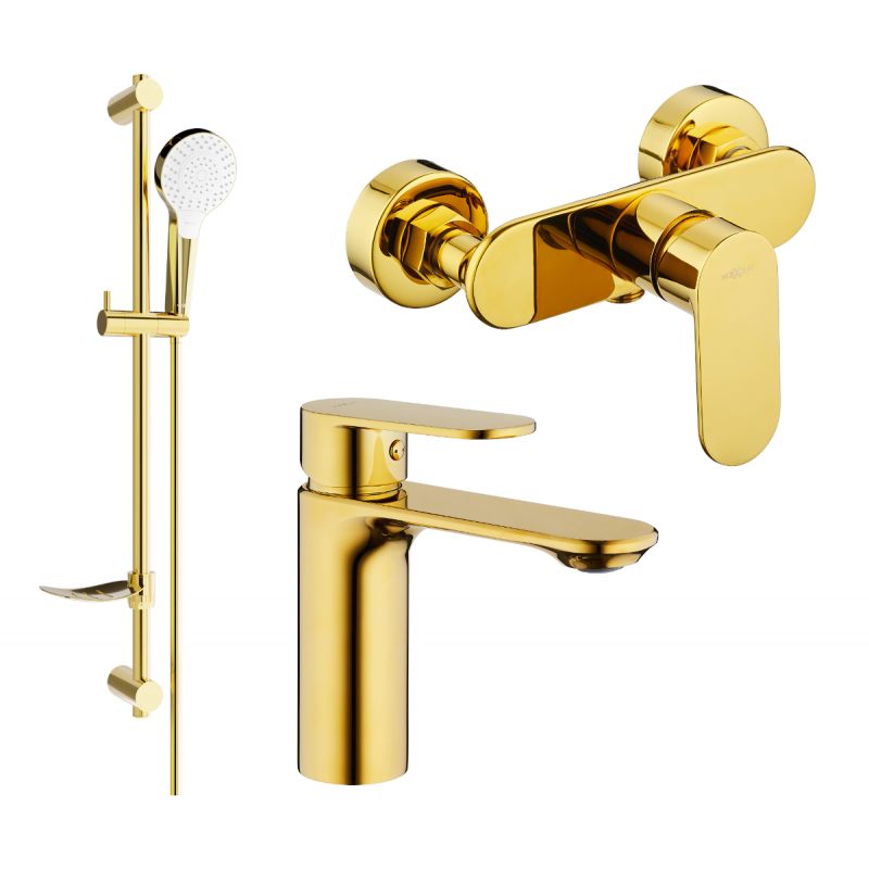 Zestaw prysznicowy Mexen Milo złoty 71304DF05-50 1 szt.