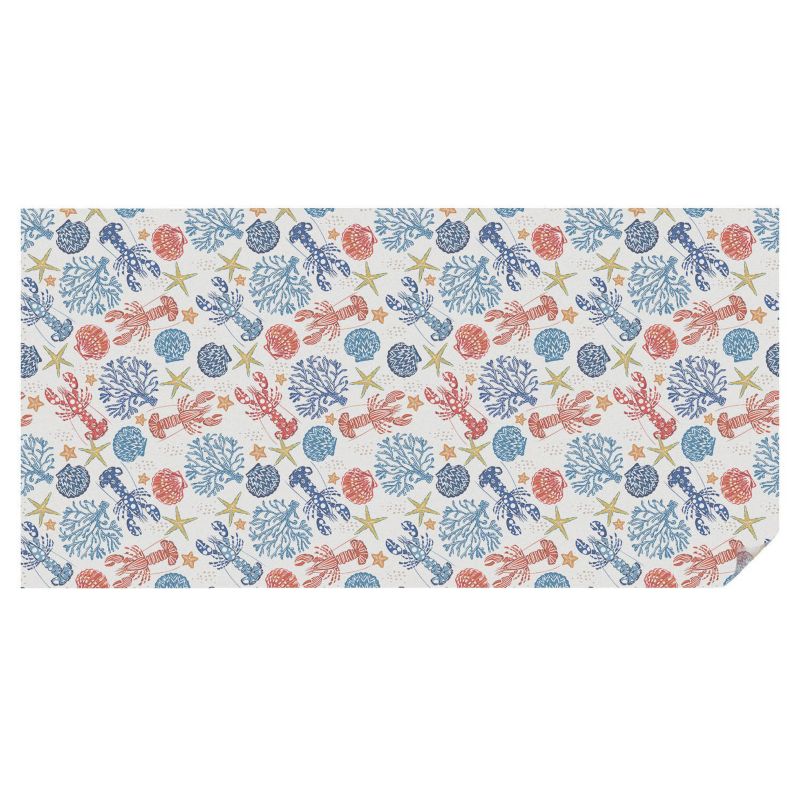 Dekoracyjna Folia Mleczna Tulup 200x100 cm Zapewnia Prywatność Morska mozaika pełna energii 1 rol.