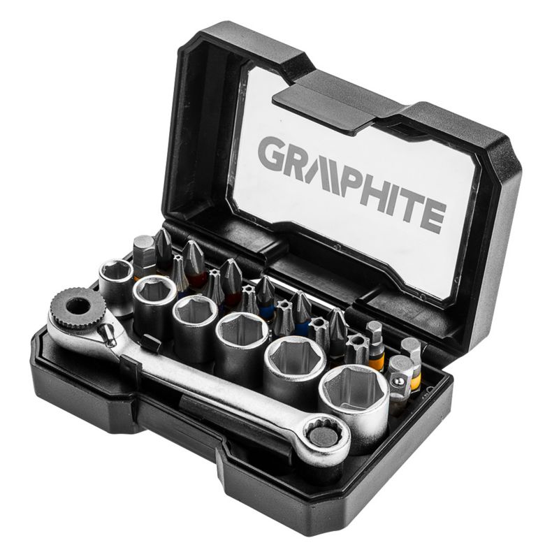 Końcówki wkrętakowe GRAPHITE 24 szt 1 kpl