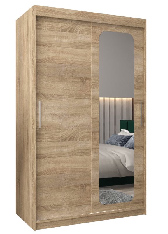 Szafa przesuwna Garderoba Abiks PROMO T2 120 sonoma/sonoma 1 szt.