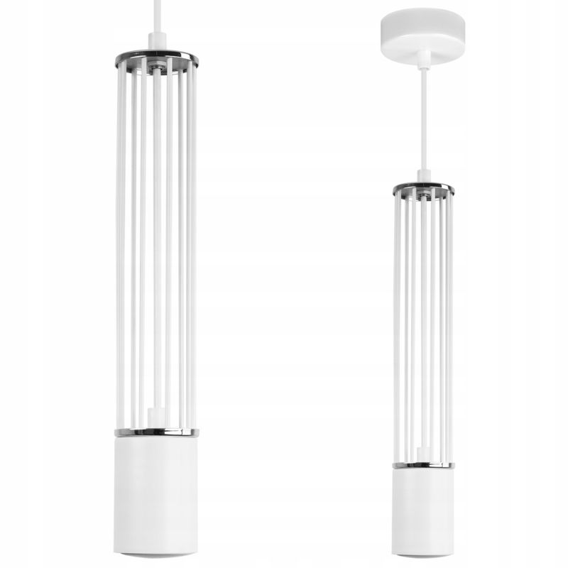 Lampa sufitowa wisząca Light Home LH Aria 1x GU10 biały/srebrny 1szt.