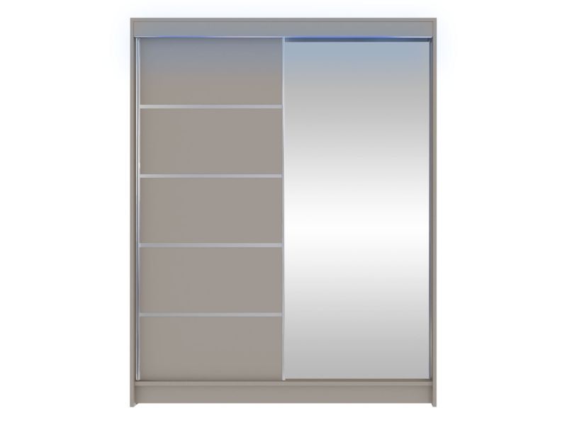 Szafa MIRJAN 24 z drzwiami przesuwnymi Camino III z oświetleniem RGB kaszmir 1 szt.