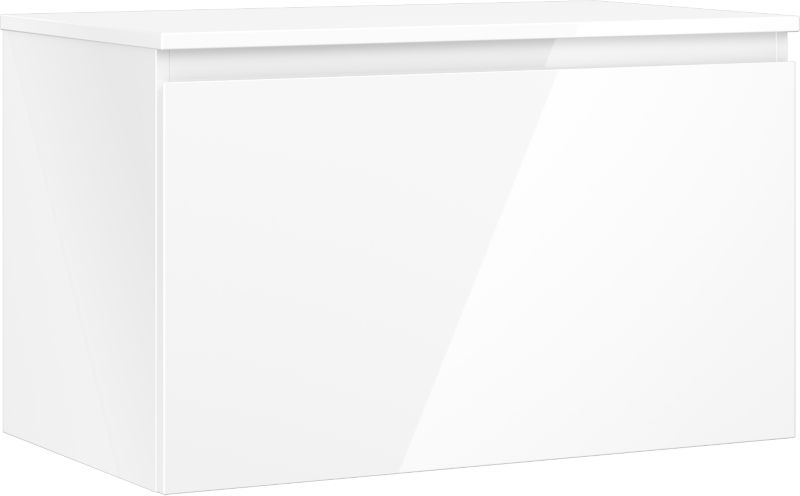 Szafka łazienkowa podumywalkowa Mexen Orio biała połysk 80x47 cm 1 szuflada 1 szt.