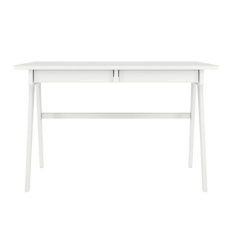 Drewniane biurko z szufladami Visby EDDA biały RAL 1 szt.