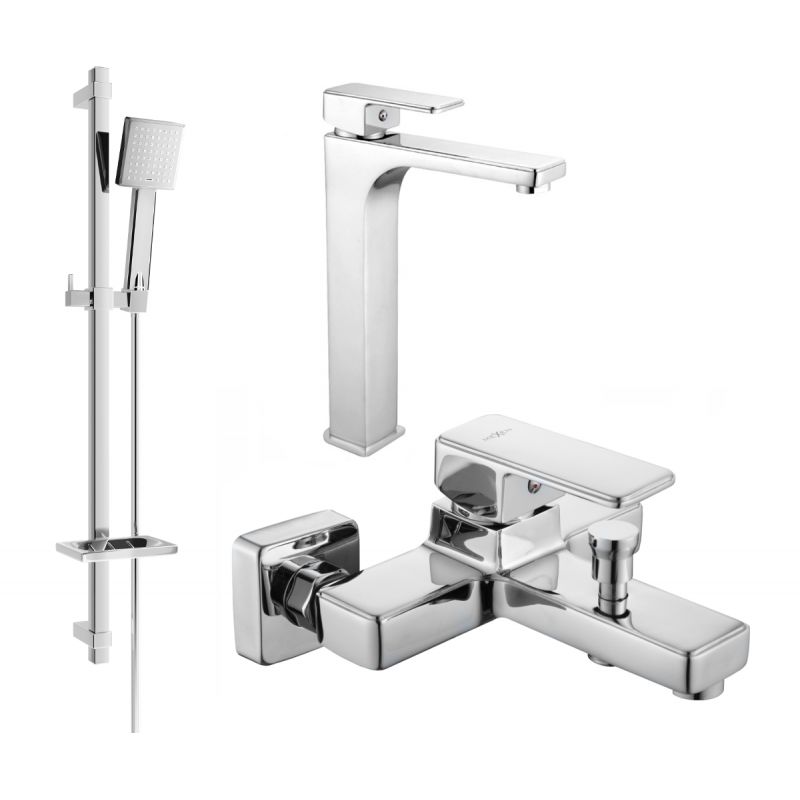 zestaw wannowy Mexen Cetus chrom 1 szt.