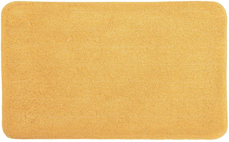 Dywanik łazienkowy Kleine Wolke Relax, 120x70 cm, żółty, antypoślizgowy, 1 szt.