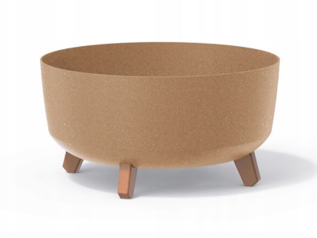 Doniczka Prosperplast na nóżkach credit Gracia Low Eco Wood DGRL400LW-4665W 1szt.