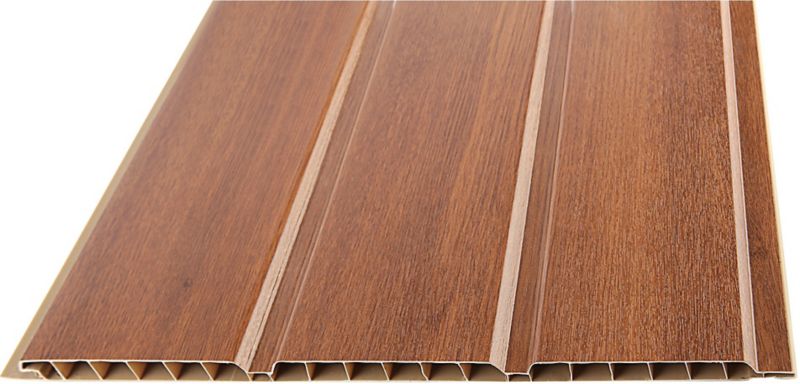 Podbitka komorowa PCV złoty dąb 300 x 2700 mm 4,05 m2