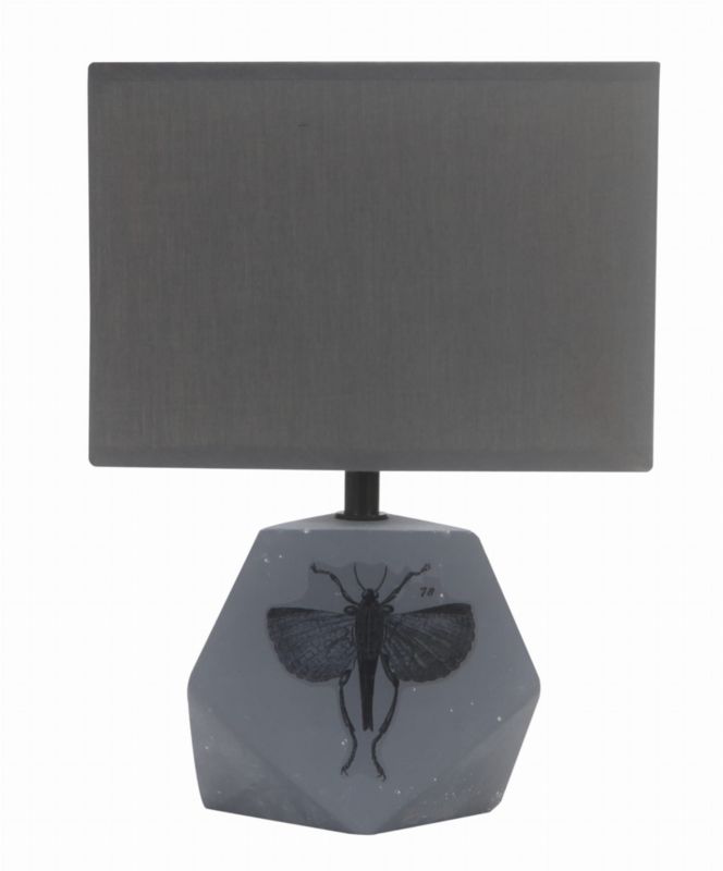 Lampa stołowa Candellux Animi szara 1 x E14 x 40W IP20 wym: 27 x 19 x 12 cm ceramika - 1 szt.