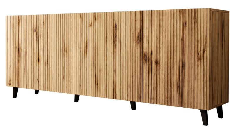 Komoda MIRJAN 24 Vamos 200 dąb wotan/czarny 1 szt.