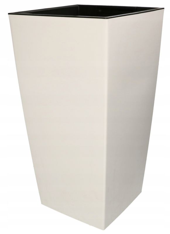 Doniczka KOTARBAU 240x240x450 mm urbi square biała z wkładem 1 szt.