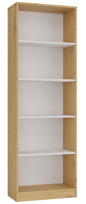 Regał Onyx R60 Dąb Artisan Biel 30x60x182 cm 1szt