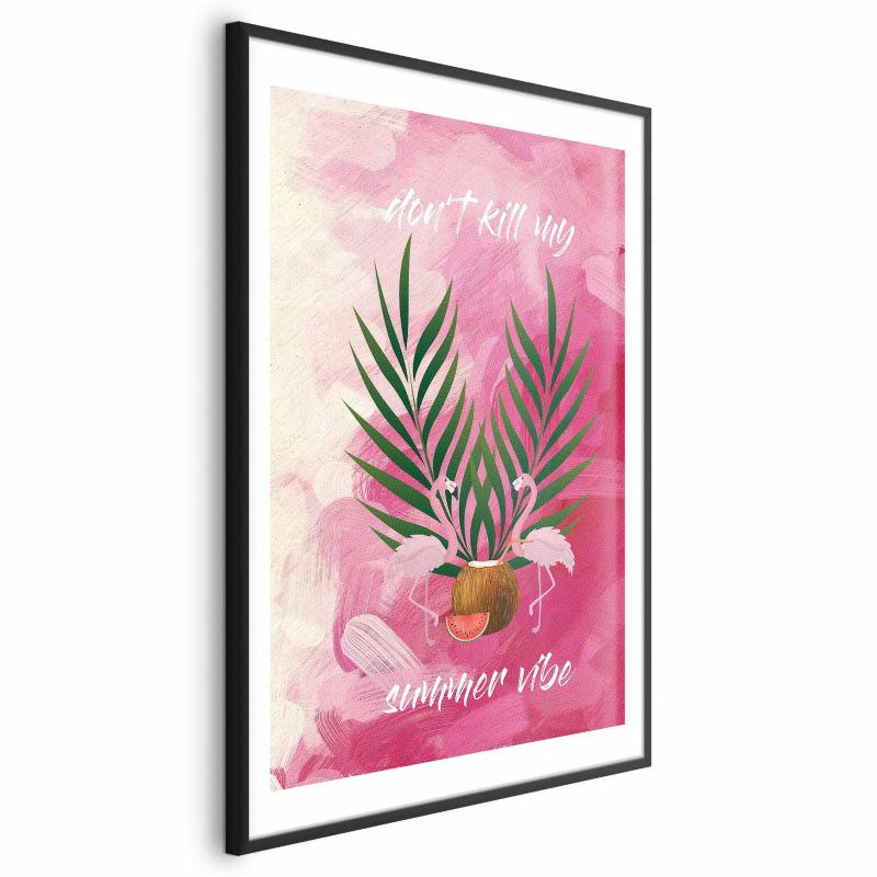 Plakat Artgeist Summer Vibe 21x30 cm z ramą czarną 1 szt