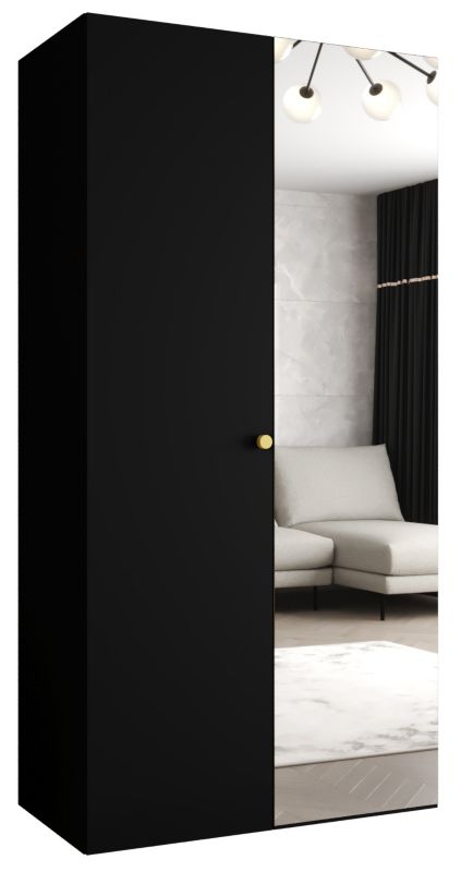 Szafa uchylna Abiks PARMA 2 100 wys. 202 cm Czarny + u. Złoty 1 szt