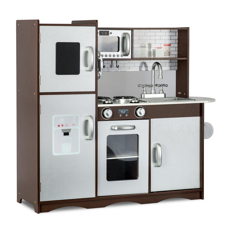 Kuchnia drewniana do zabawy RicoKids RC-833 duża światło LED + tablica 1 szt.