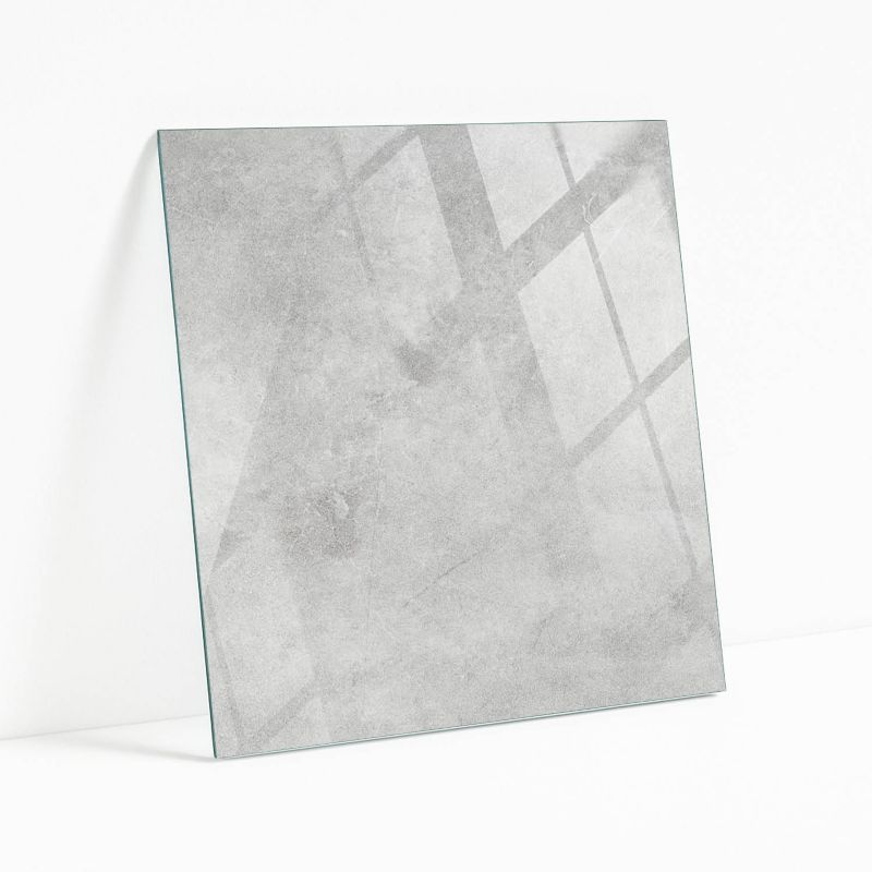 Blat Szklany z Nadrukiem Wallfluent 60x60 cm Betonowe wzory z rysami 1 szt.