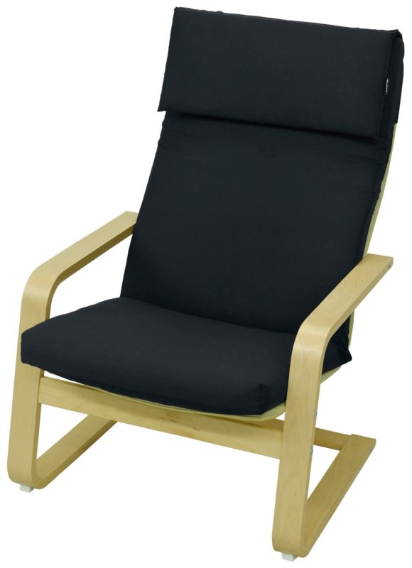 Poduszka na fotel Ikea Poang Pello AMPO wygodna czarny 1 szt.