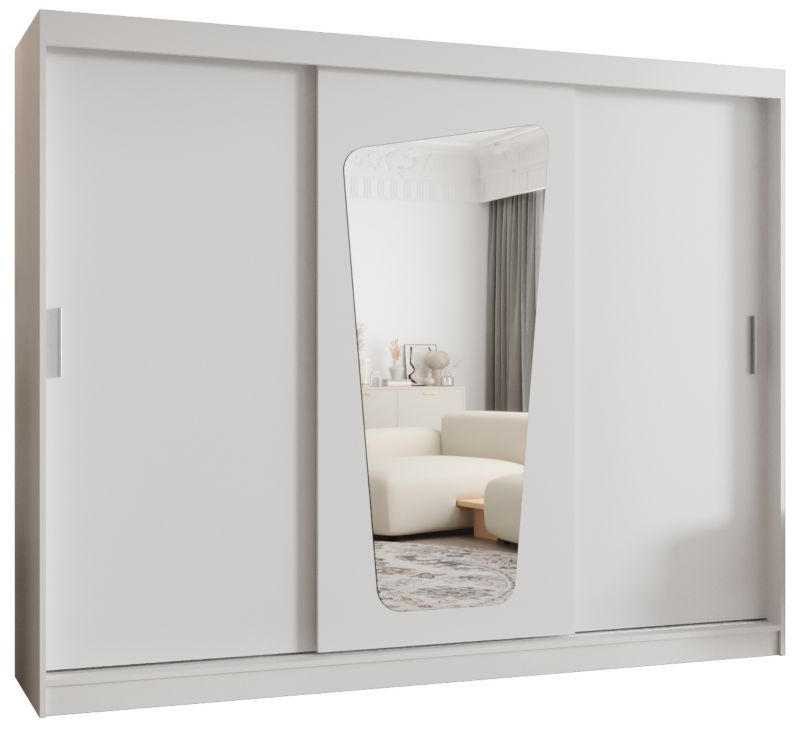 Szafa przesuwna Garderoba Abiks MOKA 250 biały mat 1 szt.