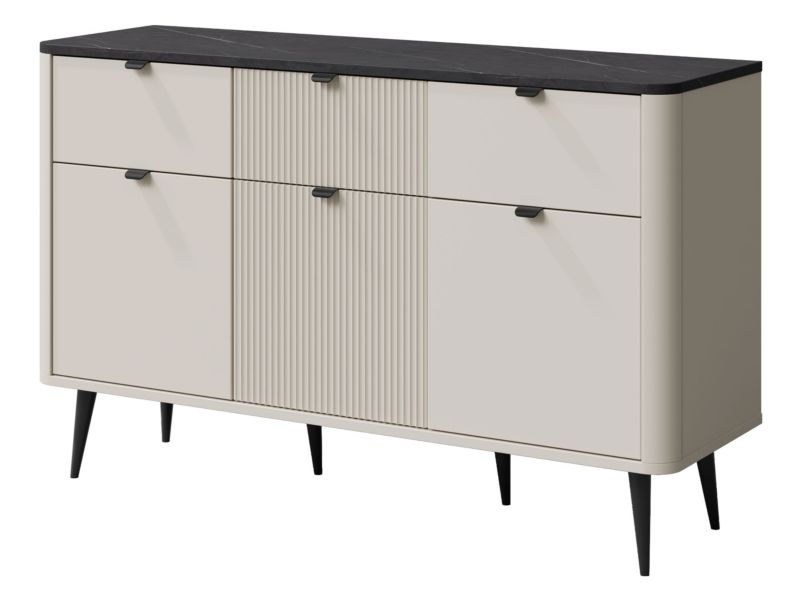 Komoda średnia MIRJAN 24 Marly 10 kaszmir + szary kamień 1 szt.