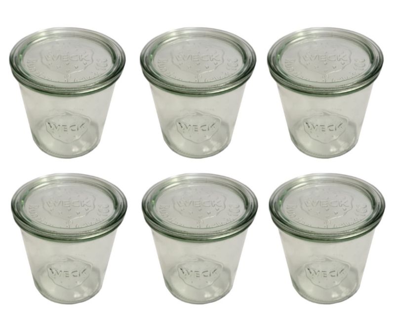 Słoiki MODO24 Weck 580 ml fi 100 mold szklane wieka 6 kpl.