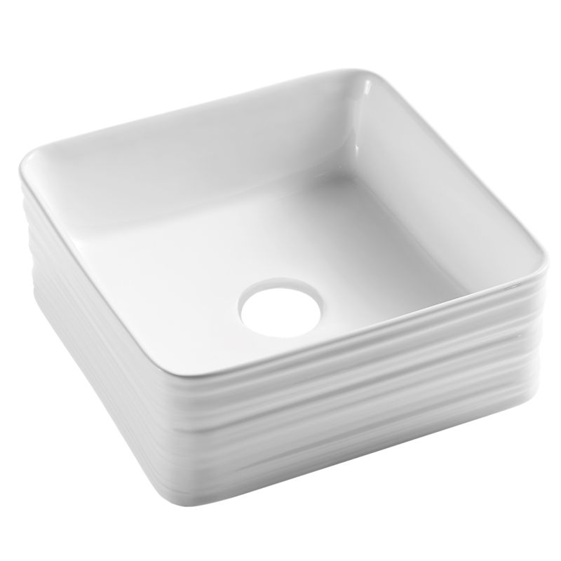 Umywalka nablatowa Invena Lipsi 38 cm, kwadratowa 1 szt.