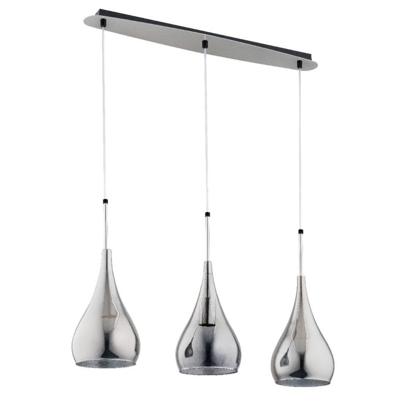 Lampa wisząca Alfa Limba 1831 chromowana czarna nowoczesna 3xE27 x 15W 1 szt.