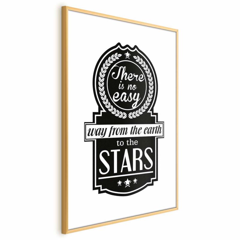 Plakat Artgeist Big lesson 21x30 cm z ramą złotą 1 szt