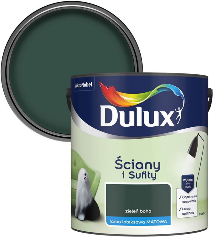 Farba Dulux Ściany i Sufity zieleń boho 2,5 l