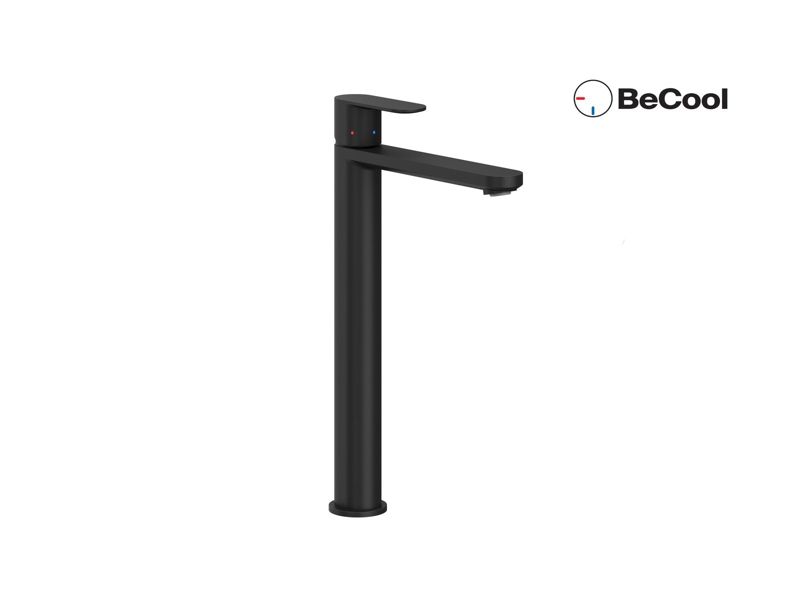 Bateria umywalkowa stojąca Ravak Chrome CR II 015.21BL BeCool 300 mm bez korka, czarna 1 szt