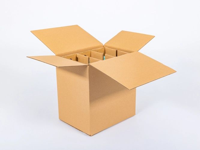 Karton transportowy Neopak 340x256x370 mm - Pudełko na 6 butelek 1 szt.