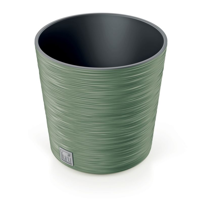 Doniczka EDANTI Ogrodowa 30 cm Okrągła Na Taras Do Ogrodu Domu Zielona 1 szt.