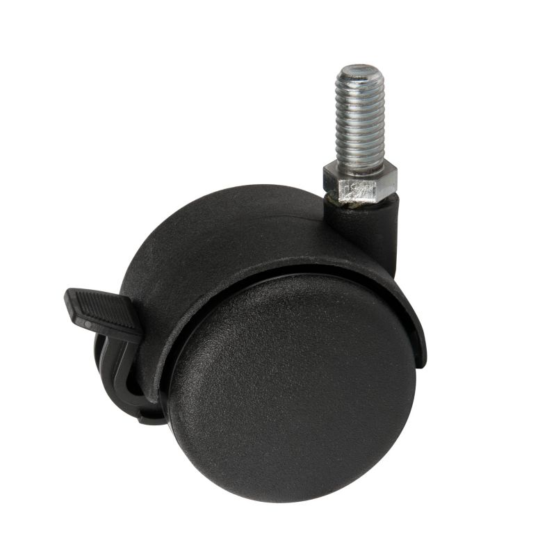 Kółko meblowe Guitel Hervieu 50 mm/40 kg z hamulcem gwint M10