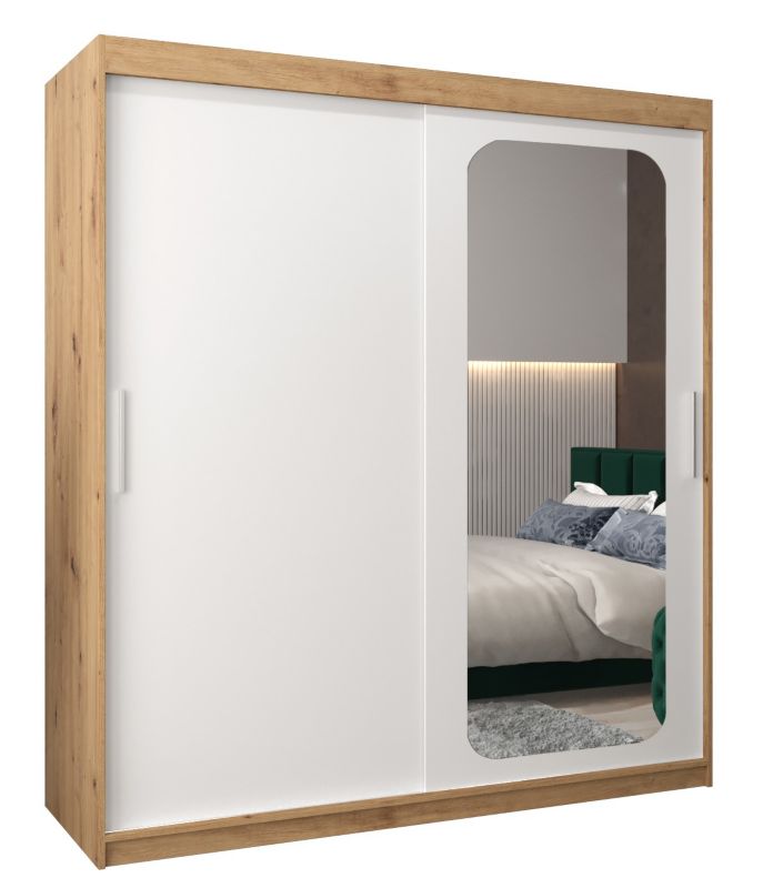 Szafa przesuwna Garderoba Abiks PROMO T2 180 artisan/biały 1 szt.