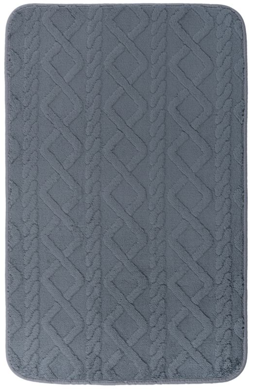 Dywanik łazienkowy Multidecor New Style 3D 50 x 80 cm ciemny szary 1 szt.